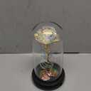 Childom Mothers Day Flowers Gifts for Mom from Daughter Son, Birthday Gifts for Women Mom Grandma Wife, Flowers for Delivery Prime, Rotating Light Up Rose in A Glass Dome, Anniversary Valentines Gifts