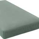 H.VERSAILTEX Super Stretch Individual Chaise Cover Sectional Couch Covers for L Shaped Sofa Both Left/Right Featuring Thick Jacquard Textured Twill Fabric (1 Piece Chaise Cover, Sage)