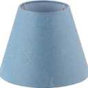 Aspen Creative 58912, Empire Uno Lamp Shade in Denim Blue, 5" Top x 9" Bottom x 7" Slant Height, Slip UNO 33mm