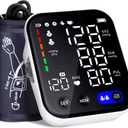 Blood Pressure Monitor, Upper Arm Blood Pressure Monitors for Home Use, Adjustable 8.7"-16.5" Blood Pressure Cuff, 2-User 2X120 Memory, One Touch Operation, Accurate BP Machine
