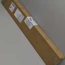 Amazon Basics 6.6 ft Heavy Duty Sliding Barn Door Hardware Kit, Sturdy Big Wheel Design, Easy to Install, Fits 36"-40" Wide Panel, 1-3/8 to 1-3/4 inches Thickness, Black