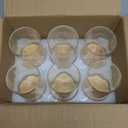 Unbreakable Overnight Oats Containers with Lids, Set of 5 Airtight Glass Jars with Bamboo Lids, Glass Food Storage Canisters for Cookie, Candy, Coffee Bean, Sugar, Spices, Dry Goods, Transparent