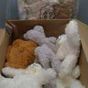 Aoriher 28 Pieces Stuffed Bears Bulk Plush Animals Toys with Ribbon Bow 13.7 Inches Wedding Baby Shower Centerpieces Decoration for Christmas Stocking Stuffed Party Favors