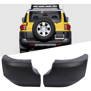 Rear Bumper End Caps Cover Plastic Black Replacement for 2007-2014 Toyota FJ Cruiser 5246235030 5246335030 TO1105122 TO1104122
