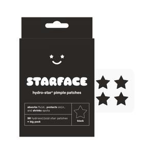 Starface Black Star BIG PACK, Hydrocolloid Pimple Patches, Absorb Fluid and Reduce Redness, Cute Star Shape, Cruelty-Free Skincare (96 Count) (Regular)