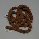 Roowest Flocking Velvet Wood Beaded Christmas Tree Decor 6.6 ft Brown Wooden Bead Garland Decorations Farmhouse Vintage Wood Bead Garlands Boho Hanging Decorations for Xmas Decoration Supplies