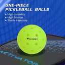 Pro-Grade 40-Hole One-Piece Outdoor Pickleball Balls 3/4/12 Pack - Pro-Player Tested with Wind-Resistant Design, High-Visibility & 300+ Hit Durability for Competitive Play