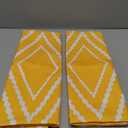 Adabana Outdoor Waterproof Throw Pillow Covers Set of 2 Boho Geometric Pillows Cover for Patio Garden 16 x 16 Inch Yellow