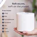 Betterway Bamboo Toilet Paper 3 Ply - Sustainable Toilet Tissue - 24 Long-Lasting Rolls & 360 Sheets Per Roll - Septic Safe - Organic, Plastic & PFAS Free - FSC Certified