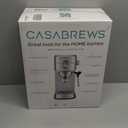CASABREWS CM5418 Espresso Machine 20 Bar, Compact Espresso Maker with Steam Milk Frother, Stainless Steel Coffee Machine with 34oz Removable Water Tank for Cappuccino, Gift for Women or Men, Silver