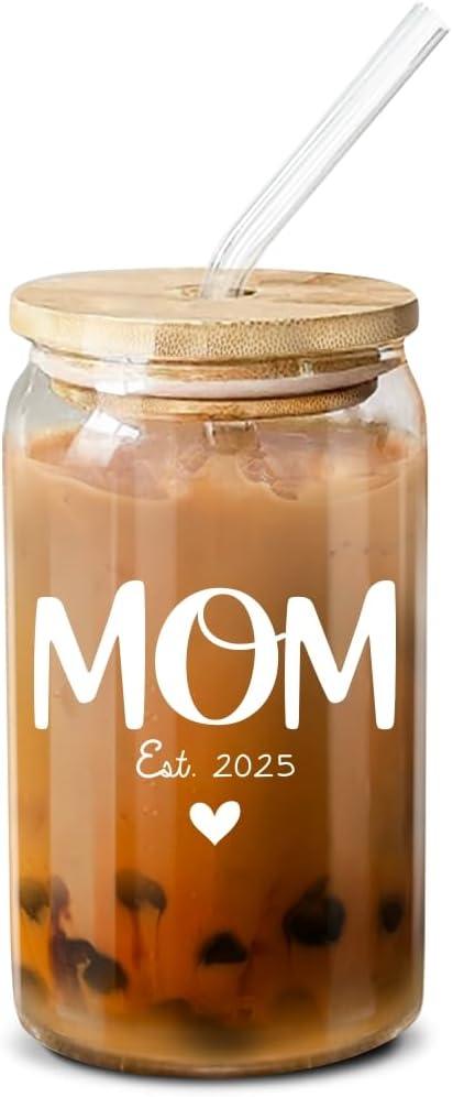 NewEleven Mothers Day Gifts For New Mom 2025  Pregnancy Gifts For First Time Mom, Pregnant Mommy, Expecting Mother, Moms To Be, Mommy To Be, New Moms - 16 Oz Coffee Glass