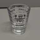 1Pc 2 OZ 2 Features Shot Glasses Measuring cup Liquid Heavy Glass Wine Glass Espresso Shot Glas s Incremental Measurement Heavy 60ML (1, Black)