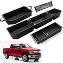 Underseat Storage & Center Console Organizer for Ford F150 2015-2020
SuperCrew/Crew Cab, for F-150 F250 F350 F450 Super Duty, Rear Under Seat Truck Tool Box Car Accessories