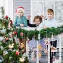 Harloon 48 Pcs Christmas Wooden Nutcracker Ornaments Christmas Tree Ornaments Decorations Xmas Tree Vintage Hanging Signs for Xmas Farmhouse Home Winter Holiday Party Supplies(Walnut)