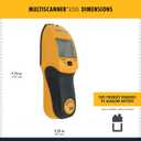 Zircon MultiScanner A200 Electronic Wall Scanner Stud Finder & Metal Detector with Live AC Wire Detection, SpotLite Pointer, ACT Auto-Correcting Technology