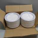 Disposable Paper Plates 8.5 Inch 300 Count, Soak Proof and Cut Resistant Heavy Duty Paper Plates Bulk for Parties, Picnics, Camping, and Everyday MealsAmazon's Choice