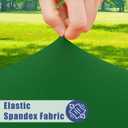 Moosfor Spandex 6 Foot Rectangle Table Cloth, Elastic Fitted Tablecloths for Picnic, Stretch Washable Patio Table Cover for Outdoor, Camping, Banquet and Parties (Emerald Green, 30"x72")
