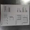 Babelio 29.7-46.5" No Bottom Bar Baby/Dog Gate for Stairs, House and Doorways, Auto Close Safety Pet Gates with Large Walk Thru Door, Hardware Mount, Black