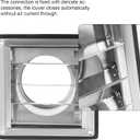 4 Inches Metal Dryer Vent Cover Outdoor Stainless Steel Louvered Outlet Airflow Vent Cover Includes 4 Screws for Easy Installation
