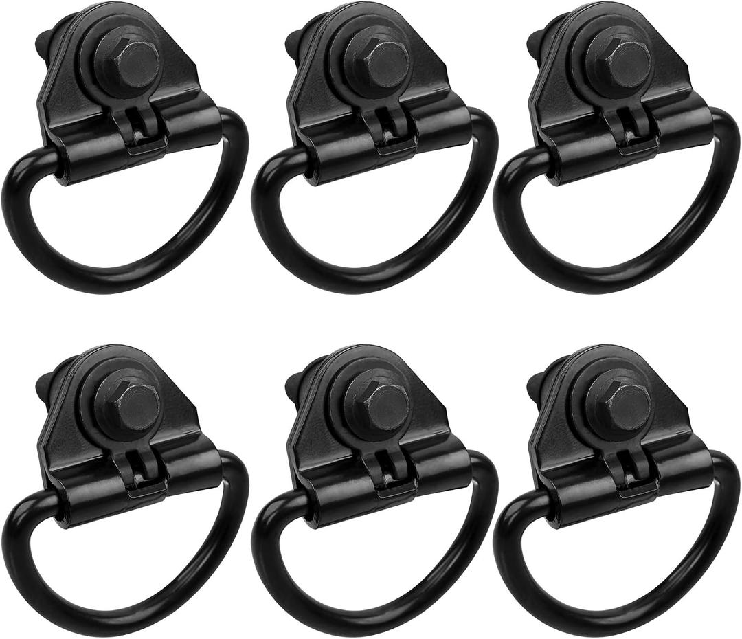 6PCS Cargo D-Hooks Compatible with 2015-2023 Ford Transit 150 250 350 Rear Cargo Tie Down Hook Replace BK21V550A74AD,V550A74-AD