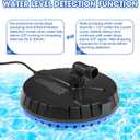 Automatic Pool Cover Pump, 1500 GPH Submersible Sump Pump, Blue | Water Pump for Pool Draining with 25 Ft Power Cord and 2 Adapters, Water Removal for Swimming Pool, Hot Tub, Pond