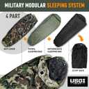 Military Sleeping Bag System Tactical Gear 4-Part Modular Sleeping Bags Cold Weather Includes Stuff Sack, Bivy Cover, Intermediate Cold Weather and Patrol Bag Waterproof and Lightweight