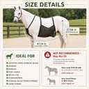Horse Belly Guard, Adjustable Belly Protector Upgraded Breathable Mesh Girth Padding Suitable for Riding and Stables, for Enhanced Horse Comfort, 47.24 x 27.5 in