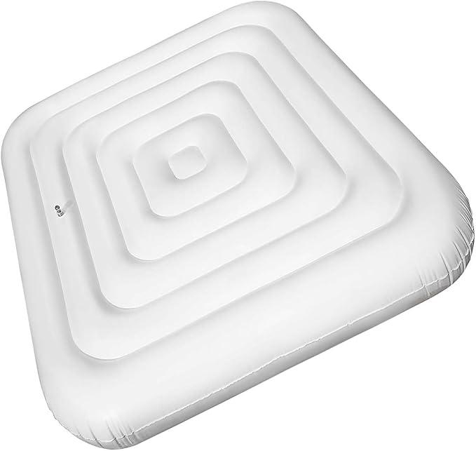 5.2Ft Inflatable Hot Tub Cover,Energy Saving Lid for Square Hot Tub,Outdoor Inflatable Hot Tub,Foldable Protective Rain Overflow Cover for Inflatable Outdoor Hot Tubs