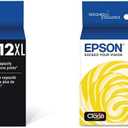 EPSON 212 Claria Ink High Capacity Black and Yellow Cartridges (T212XL120-S, T212XL420-S) Work with WorkForce WF-2830, WF-2850, Expression XP-4100, XP-4105