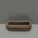 Aveniee Slim Clear Makeup Brush Bag, Small Cosmetic Brush Holder, Mini Toiletry Bag Travel Case for Women, Thin Make up Bags with Dual Zipper, Cute Travel Essentials Bag Organize - Taupe