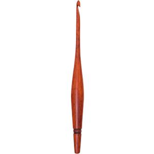 Ommi Ergonomic Handle Crochet Hooks | Handcrafted 6.7 Padauk Wood Crochet Hook | Knitting Needle, Craft Yarn Weave | Best Gift! (Padauk, 5 mm)