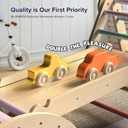 Cozibb Pikler Triangle Set 7in1 Foldable Baby Climbing Toys Wooden Montessori Climbing Set with Arch&Ramp&Ladder Baby Climber Indoor Jungle Gyms for Toddlers Montessori Toys - Rainbow
