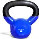 Yes4All 5-65lbs Kettlebells Vinyl Coated Cast Iron for Dumbbell Weights Exercises, Gym, Fitness, Full Body Workout Equipment Push up, Grip and Strength Training (B. 10LB - Dark Blue)