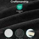 Cottonblue Sherpa Fleece Weighted Blanket 15lbs for Twin/Full Ded - Plush Bed Blanket for Deep Sleep and Relaxation, Heavy Calm Blankets with Glass Beads, 48x72 Inches, Black