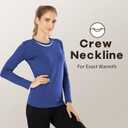MANCYFIT Womens Thermal Tops Fleece Lined Shirt Long Sleeve Base Layer