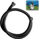 Pool Hoses for Above Ground Pools, 10 Ft Swimming Pool Replacement Hose, 1.5 Inch Diameter, Compatible with 29060E Filter Pumps & Saltwater Systems, Black