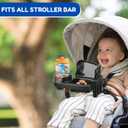 Universal Stroller Snack Tray with Cup & Phone Holder, Stroller Cup Holder Attachment with water Bottle Stroller snack tray to attach all Strollers, Stroller Accessories holder for Snacks and Drinks
