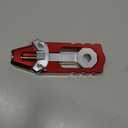 Chain Axle Adjuster Kit, CNC Billet Aluminum Chain Adjuster Tensioner, Motorcycle Chain Adjusting Tool Axle Swingarm Spool for HONDA GROM 2014-2021 (Red)