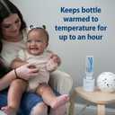 Dr. Brown's Travel Baby Bottle Warmer, Quickly Warms Breast Milk and Water for Formula On-The-Go, Portable, Rechargeable, Cordless with 3 Bottle Adapters