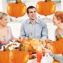 3 x Pumpkin Balloons Thanksgiving Foil Balloons Fall Balloon for Thanksgiving Themed Party Decoration Supplies Fall Harvest Pumpkin Birthday Decoration Decor Ballons Arch Kits Party Balloon Set 5pcs