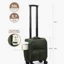 LOVEVOOK Underseat Carry On Luggage Airline Approved, 16 Inch Softside Suitcases with Spinner Wheels, Lightweight Carry-on Suitcase with TSA Lock for Women Men, Luggage for Travel Business Trip