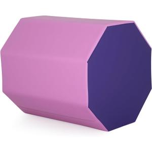 FDW Gymnastics Mat Octagon Tumbler Octagon Mat 24.4" x 25.6" Gymnastic Equipment Somersault Backbend Tumbling Trainer Tumbling Mat for Home Gym Exercise Gymnastics Gym Fitness Home (Pink)