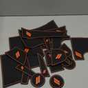 SENSHINE for Dodge Charger Accessories 2015-2021 2022 2023 Non-Slip Anti Dust Cup Holder Insert Center Console Shifter Liner Trim Door Pocket Mats Premium Custom Interior 24PC Set (Orange Trim)