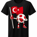 Turkey Soccer Jersey Turkish Flag Football Dab Funny T-Shirt, 4T