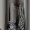 QPAU Inflatable Toddler Travel Bed with Tent, Baby Crib Tent, Portable Kids Air Mattress with Safety Bumpers, Ideal for Home, Grandma's, Camping, Traveling (Grey)