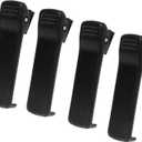 4Pack HLN8255 Belt Clip Compatible for Motorola DP1400 DEP450 PR400 CP200 CP200D CP200XLS CP040 CP140 CP150 GP3688 EP450 PMNN4251 NNTN4497 NNTN4970 NNTN4851