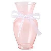 MARTAGE Pink Glass Vase, Large Vase for Flowers, Flower Vases for Bouquet, Glass Flower Vases for Living Room, Bedroom, Dining Table, Office, Wedding, 9 Inches