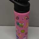 Silver Buffalo Sanrio Hello Kitty and Friends Tropical Stainless Steel Water Bottle Featuring Keroppi, Tuxedo Sam, Badtz-Maru, and Pochacco, 25 Ounces