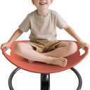 Sensory Spinning Chair for Kids - Sensory Swivel Chair for Autistic Children with Safety Handle & Non-Slip Design for Autism Kids 5-7(Orange)