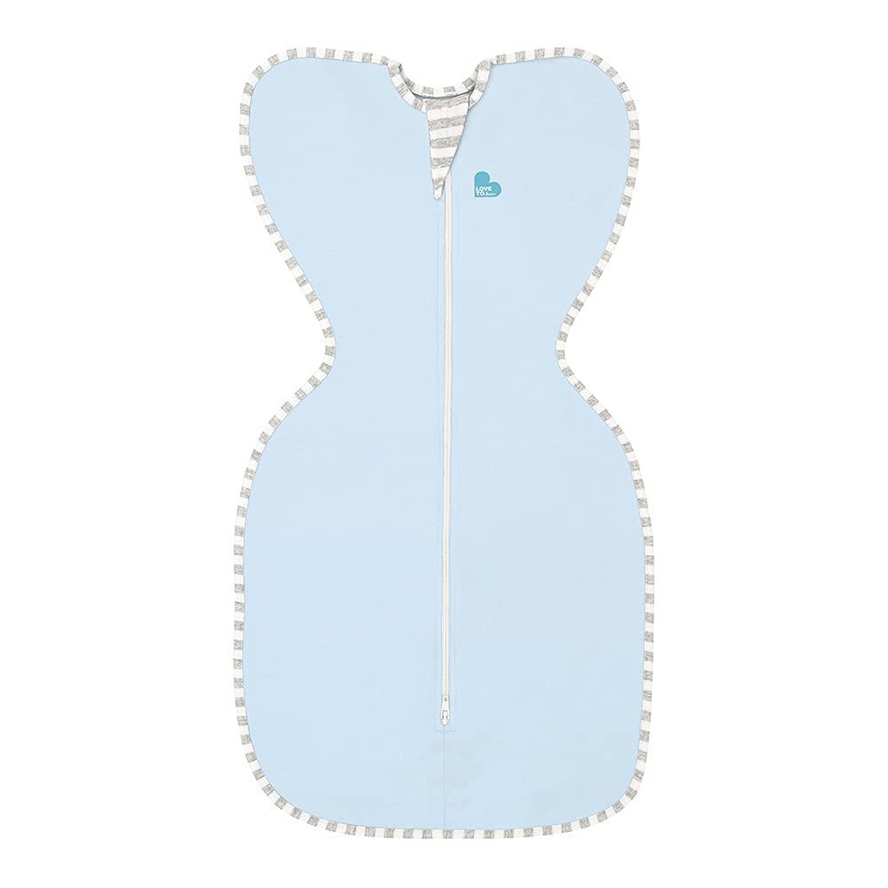 Love To Dream Swaddle UP, Blue, Medium, 13-18.5 lbs., Dramatically better sleep, Allow baby to sleep in their preferred arms up position for self-soothing, snug fit calms startle reflex